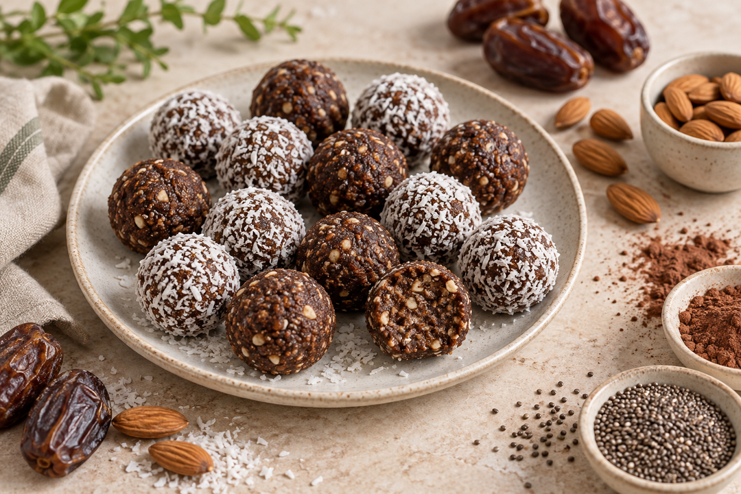 No-Bake Chocolate Date Energy Bites